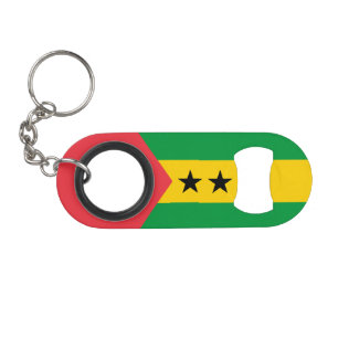Flagge von São Tomé und Príncipe Mini Flaschenöffner