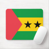 Flagge von São Tomé und Principe Mousepad (Mit Mouse)