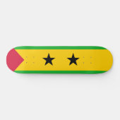 Flagge von São Tomé und Príncipe (São Tomé und Prí Skateboard (Horizontal)