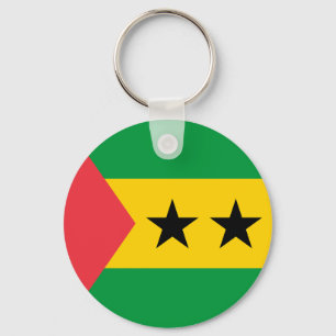 Flagge von São Tomé und Príncipe Schlüsselanhänger