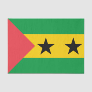Flagge von São Tomé und Principe Seidenpapier