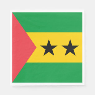 Flagge von São Tomé und Príncipe Serviette