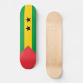 Flagge von São Tomé und Principe Skateboard (Vorderseite)