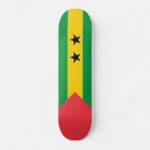 Flagge von São Tomé und Principe Skateboard (Vorderseite)