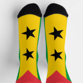 Flagge von São Tomé und Príncipe Socken (Oben)