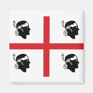 Flagge von Sardegna (Italien) Magnet