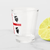 Flagge von Sardegna (Italien) Schnapsglas (Rechts)