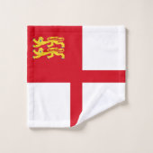 Flagge von Sark Badhandtuch Set (Waschlappen)