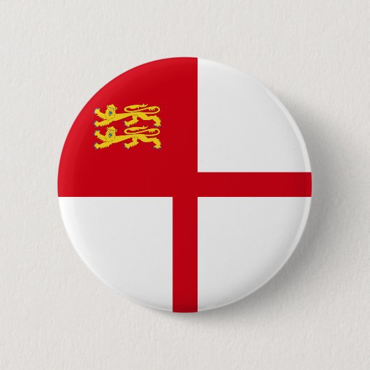 Flagge von Sark Button (Vorderseite)