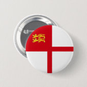 Flagge von Sark Button (Vorne & Hinten)
