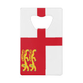 Flagge von Sark Geldbeutel Flaschenöffner (Vorderseite)