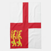 Flagge von Sark Geschirrtuch (Vertikal)