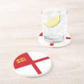 Flagge von Sark Getränkeuntersetzer (Seite)