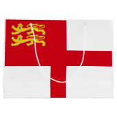 Flagge von Sark Große Geschenktüte (Rückseite)
