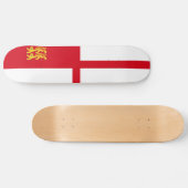 Flagge von Sark Skateboard (Horizontal)