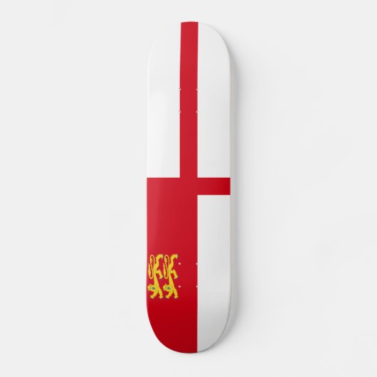 Flagge von Sark Skateboard (Vorderseite)