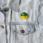 Flagge von Saskatchewan (KANADA) Button (Beispiel)