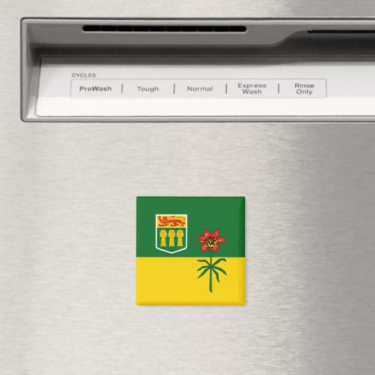 Flagge von Saskatchewan (KANADA) Magnet (In Situ (Geschirrspüler))