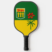Flagge von Saskatchewan (KANADA) Pickleball Schläger (Vorderseite)