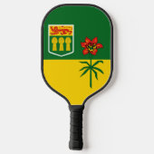 Flagge von Saskatchewan (KANADA) Pickleball Schläger (Rückseite)