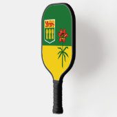 Flagge von Saskatchewan (KANADA) Pickleball Schläger (Links)