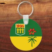 Flagge von Saskatchewan (KANADA) Schlüsselanhänger (Vorderseite)