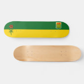 Flagge von Saskatchewan (KANADA) Skateboard (Horizontal)