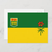 Flagge von Saskatchewan Postkarte (Vorne/Hinten)