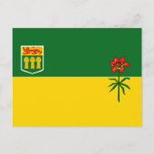 Flagge von Saskatchewan Postkarte (Vorderseite)