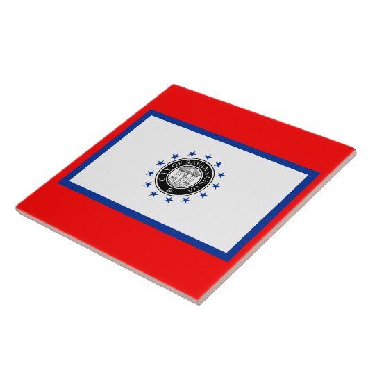 Flagge von Savannah (Georgien) Fliese (Seite)