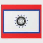 Flagge von Savannah (Georgien) Geschenkpapier (Flach)