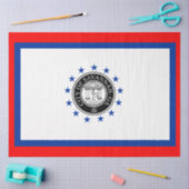 Flagge von Savannah (Georgien) Seidenpapier (Basteln)