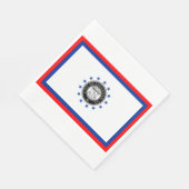 Flagge von Savannah (Georgien) Serviette (Ecke)