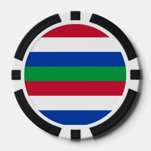 Flagge von Schiermonnikoog Pokerchips