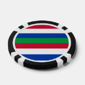 Flagge von Schiermonnikoog Pokerchips (Einzeln)