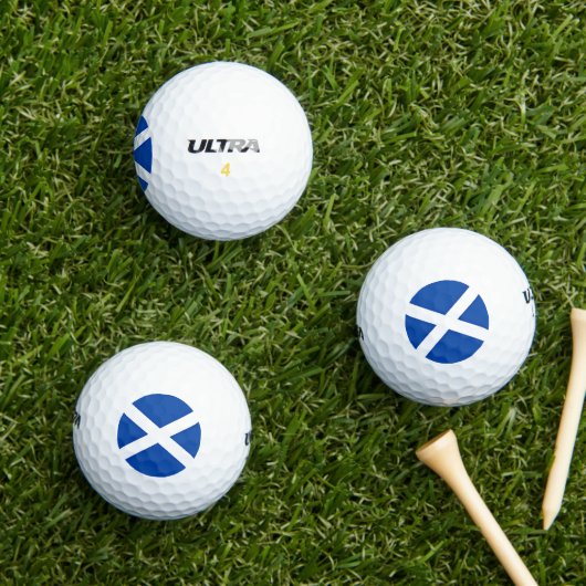 Flagge von Schottland Golf Balls Golfball (Insitu Gras)