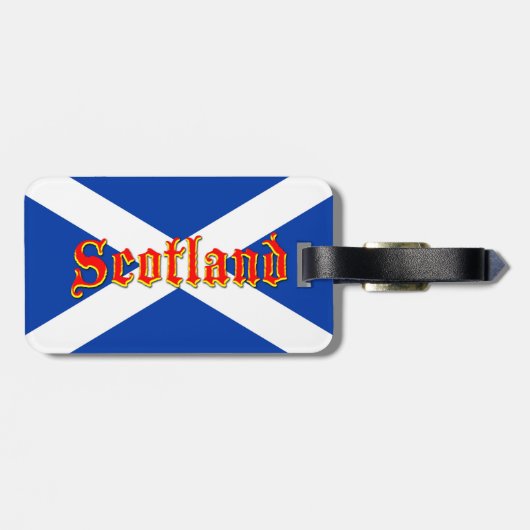 Flagge von Schottland Salreifen - Hochwertiges Ima Gepäckanhänger (Rückseite horizontal)