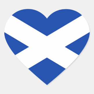Flagge von Schottland Salreifen - Hochwertiges Ima Herz-Aufkleber