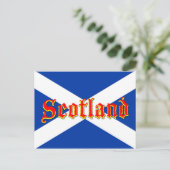 Flagge von Schottland Salreifen - Hochwertiges Ima Postkarte (Stehend Vorderseite)