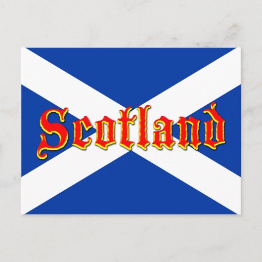 Flagge von Schottland Salreifen - Hochwertiges Ima Postkarte (Vorderseite)