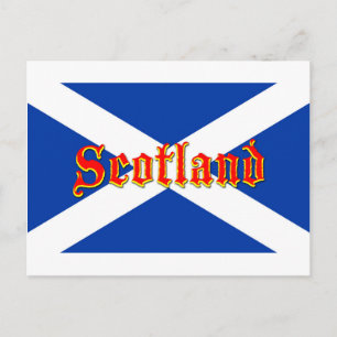 Flagge von Schottland Salreifen - Hochwertiges Ima Postkarte