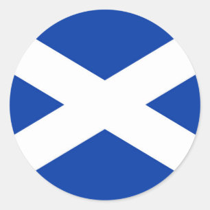 Flagge von Schottland Salreifen - Hochwertiges Ima Runder Aufkleber