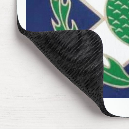 Flagge von Schottland und von Distel Mousepad (Ecke)