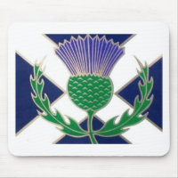 Flagge von Schottland und von Distel