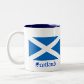 Flagge von Schottland Zweifarbige Tasse (Links)