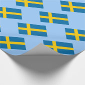 Flagge von Schweden Geschenkpapier (Ecke)
