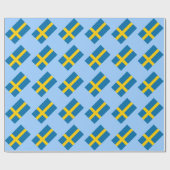 Flagge von Schweden Geschenkpapier (Flach)