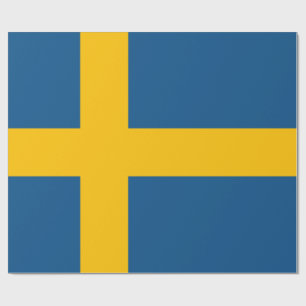 Flagge von Schweden Geschenkpapier