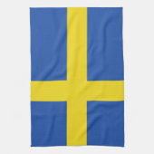 Flagge von Schweden Geschirrtuch (Vertikal)