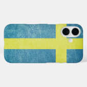 Flagge von Schweden Grunge Case-Mate iPhone Hülle (Rückseite (Horizontal))
